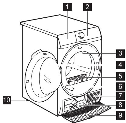 ELECTROLUX EW8H6449PS  -  EW8H6449PS - DESCRIPTION DE L'APPAREIL - 1