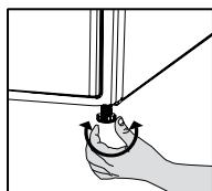 VALBERG DHP  A++ W205T  -  DHP  A++ W205T - Réglage des pieds - 1