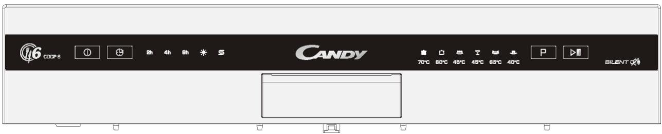 CANDY CDCP 6S - CDCP 6S - Étape 1 : Entrez dans l'état de l'ajustement de sel - 1
