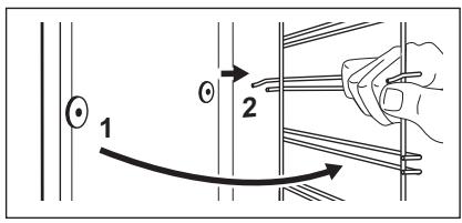 ZANUSSI ZOHKD3X1 - Comment enlever : supports de GRILLE - 2