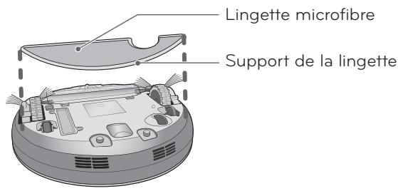 LG VR1027R  -  VR1027R - UTILISATION DE LA LINGETTE MICROFIBRE - 1