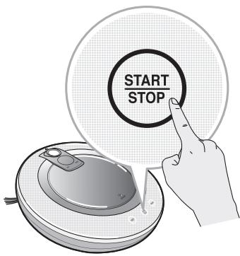 LG VR1027R  -  VR1027R - Utilisation des boutons de l'aspirateur robot - 1