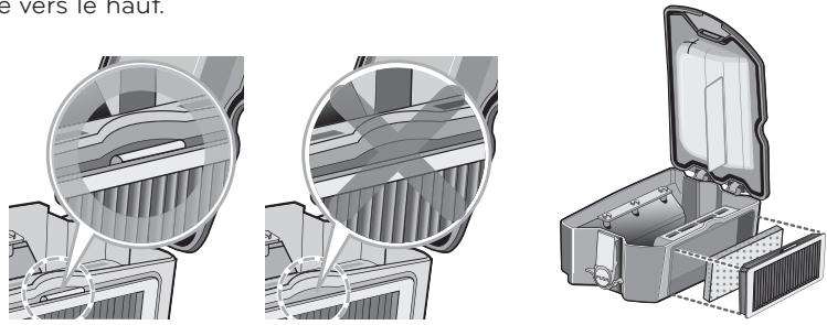 LG VR1027R  -  VR1027R - NETTOYAGE DU FILTRÉ DU RÉCEPTACLE À POUSSIÈRES - 3