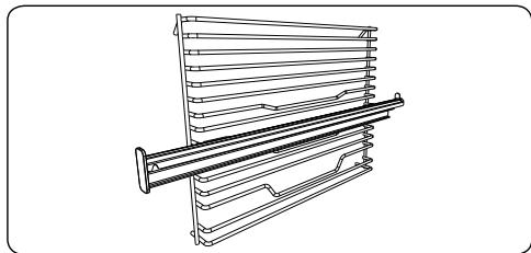 VALBERG MFO 78 P DX 701T - MFO 78 P DX 701T - La grille métallique avec un rail télescopique à demi-extension - 1