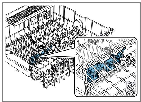 BOSCH SMS4HKW02E  -  SMS4HKW04E -  SMS4HKW02E - Déplacez la clayette latérale dans le troisième panier à vaisselle - 3