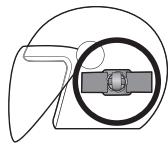 PANASONIC HX-A1 - Fixer soigneusement le support polyvalent en alignant les deux bandes autoagrippantes l'une avec l'autre. - 1