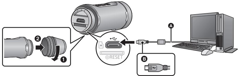 PANASONIC HX-A1 - Chargement de la batterie - 1