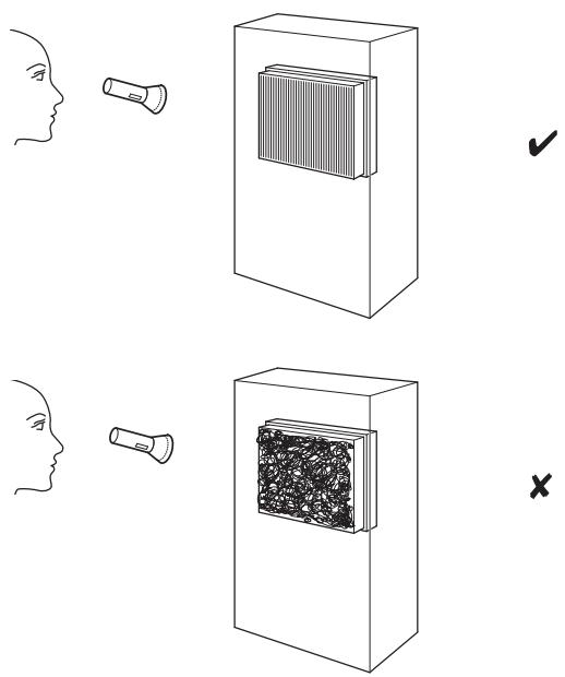 TROTEC PAE 51 - Contrôle visuel de l'intérieur de l'appareil pour détecter des encrassements - 1