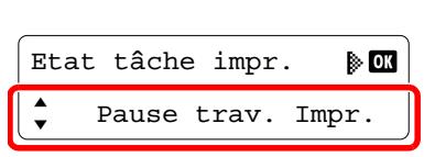 Etat tâche impr. OK Pause trav. Impr.
