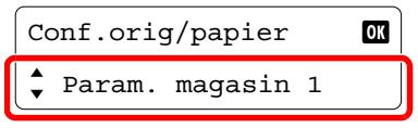 Conf.orig/papier ► Param. magasin 1