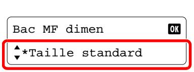 Bac MF dimen *Taille standard