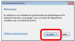 Remarque En utilisant ou en installant les gestionnaires de périphériques et le, logiciel inclue dans ce package, vous convenez de respecter les conditions de ce contrat de licence. Afficher le contrat de licence Accepter twitter
