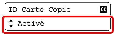 ID Carte Copie ▲ Activé