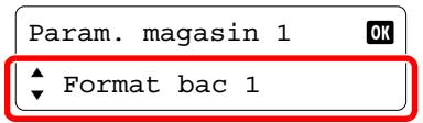 Param. magasin 1 ▼ Format bac 1