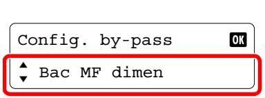 Config. by-pass ▲ Bac MF dimen