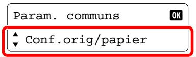 Param. communs Conf.orig/papier