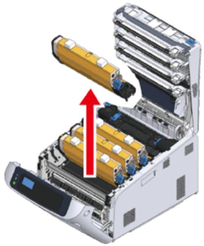 OKI C824N - Installation des consommables - 4