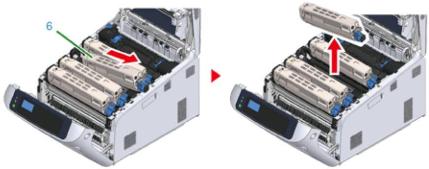 OKI C824N - Pour les cartouches de toner C (cyan), M (magenta), Y (jaune) - 6