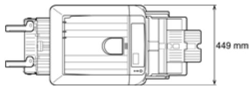 OKI C824N - Dimensions de l'imprimante - 1