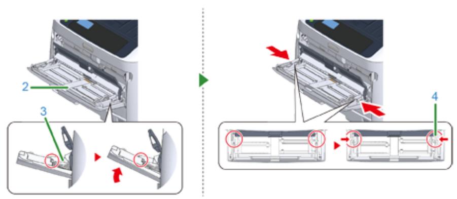 OKI C824N - Nettoyage des rouleaux d'alimentation papier (Bac MP) - 2