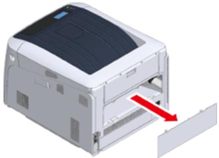 OKI C824N - Installation de l'unité recto verso (C824n, C834nw uniquement) - 3