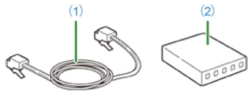 OKI C824N - Connexion d'un câble du réseau LAN - 1
