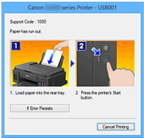 CANON G1520 - Lorsque des erreurs se produisent - 1