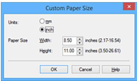 CANON G1520 - Définition du format de papier (format personnalisé) - 2