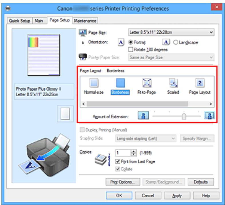 CANON G1520 - Définition d'une impression sans bordure - 1