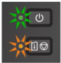 CANON G1520 - Code de support correspondant au nombre de clignotements alternés du témoin ALIMENTATION (POWER) et du témoin Alarme (Alarm) - 1