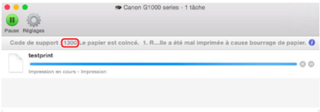 CANON G1520 - Contrôle 7 Si vous imprimez à partir de l'ordinateur, redémarrez-le. - 3