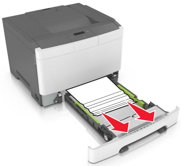 LEXMARK CS417DN - Bourrage de papier dans le chargeur manuel - 2