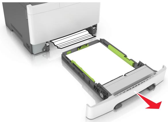 LEXMARK CS417DN - Bourrage de papier dans le chargeur manuel - 1