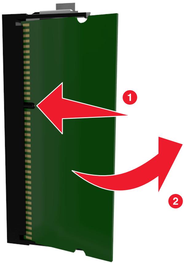 LEXMARK CS417DN - Installation d'une carte mémoire - 3