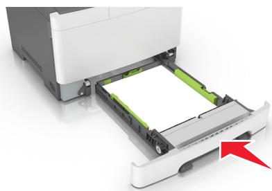 LEXMARK CS417DN - Chargement des bacs 250 et 550 feuilles - 8