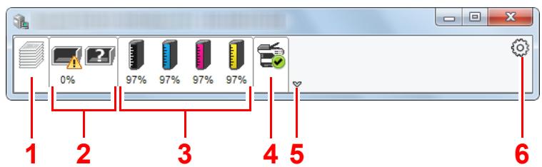 KYOCERA ECOSYS P5021CDN - Aperçu rapide de l'état - 1