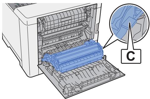 KYOCERA ECOSYS P5021CDN - Ouvrir l'unité recto versus (c) - 1