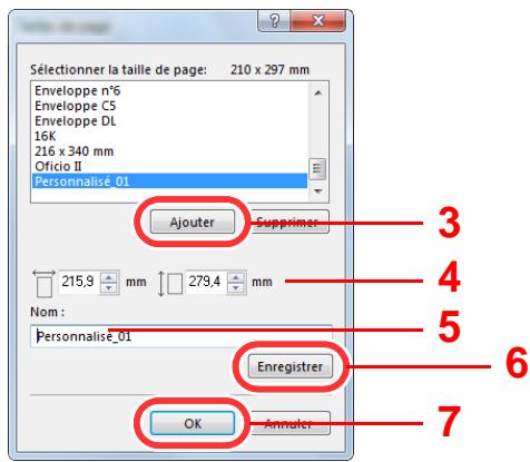 KYOCERA ECOSYS P5021CDN - Enregistrer le format de papier. - 2