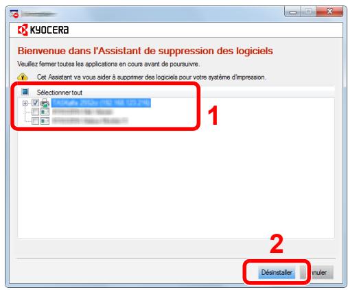 KYOCERA ECOSYS P5021CDN - Désinstaller le logiciel. - 1