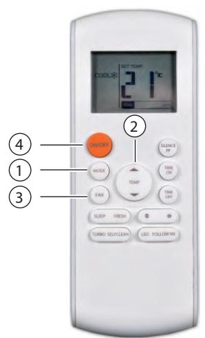 REMKO ML 525DC - Mode « Refroidissement », « Chauffage » et « Recirculation » - 1
