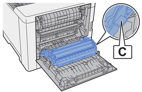 KYOCERA ECOSYS P5021CDW - Ouvrir l'unité recto versus (C). - 1