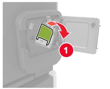 LEXMARK MS725DVN - Remplacement de la cartouche d'agrafes dans le module d'agrafage et perforation - 2