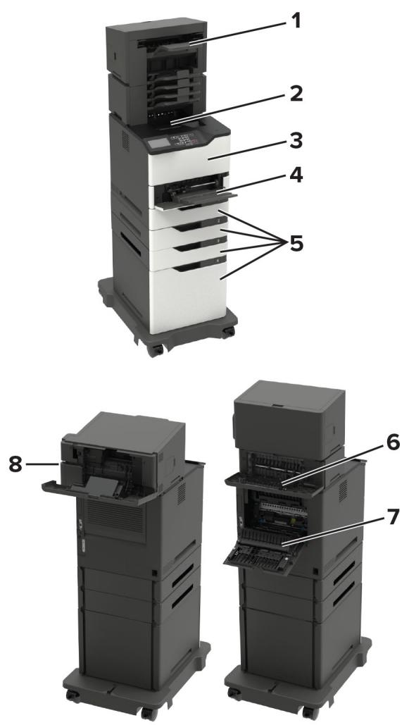 LEXMARK MS725DVN - Remarques : - 1
