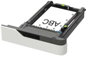 LEXMARK MS725DVN - Chargement du bac 250 feuilles ou 550 feuilles - 12