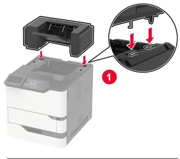 LEXMARK MS725DVN - Installation du réceptacle supplémentaire ou du réceptacle d'extension grande capacité - 6