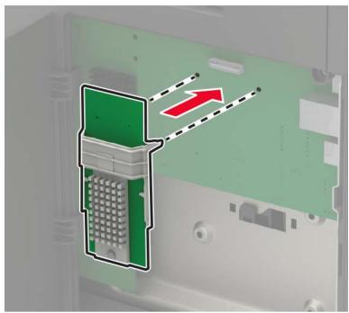 LEXMARK MS725DVN - Installation d'une carte mémoire - 3