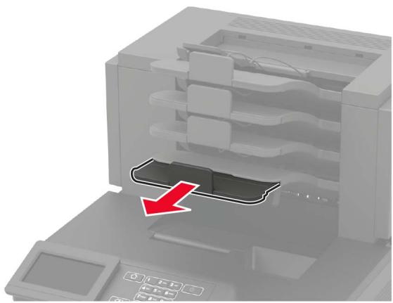 LEXMARK MS725DVN - Introduction correcte du papier dans les réceptacles de type boîte aux lettres en option - 1