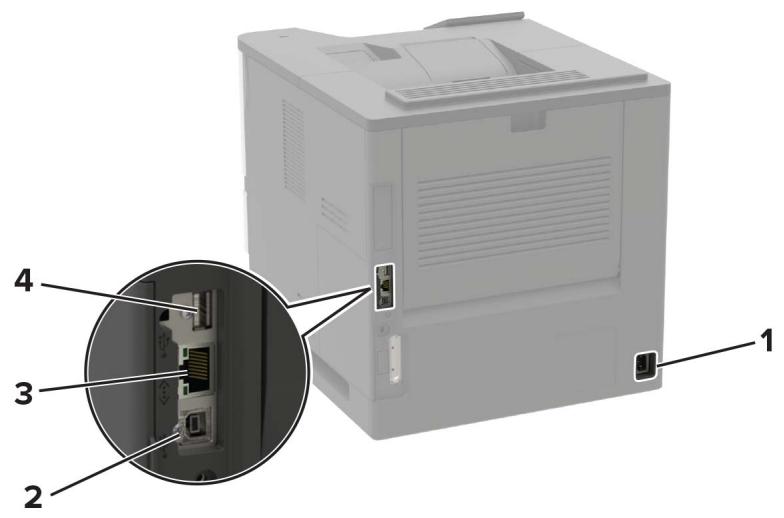 LEXMARK MS725DVN - Connexion des câbles - 4