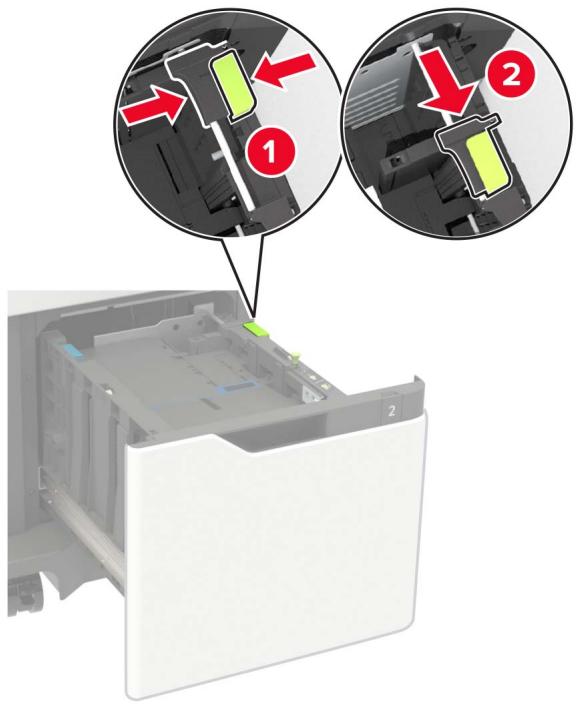 LEXMARK MS725DVN - Chargement du papier au format A5 - 2