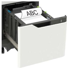 LEXMARK MS725DVN - Chargement du papier au format A4, Lettre, Légal, Oficio et Folio - 6
